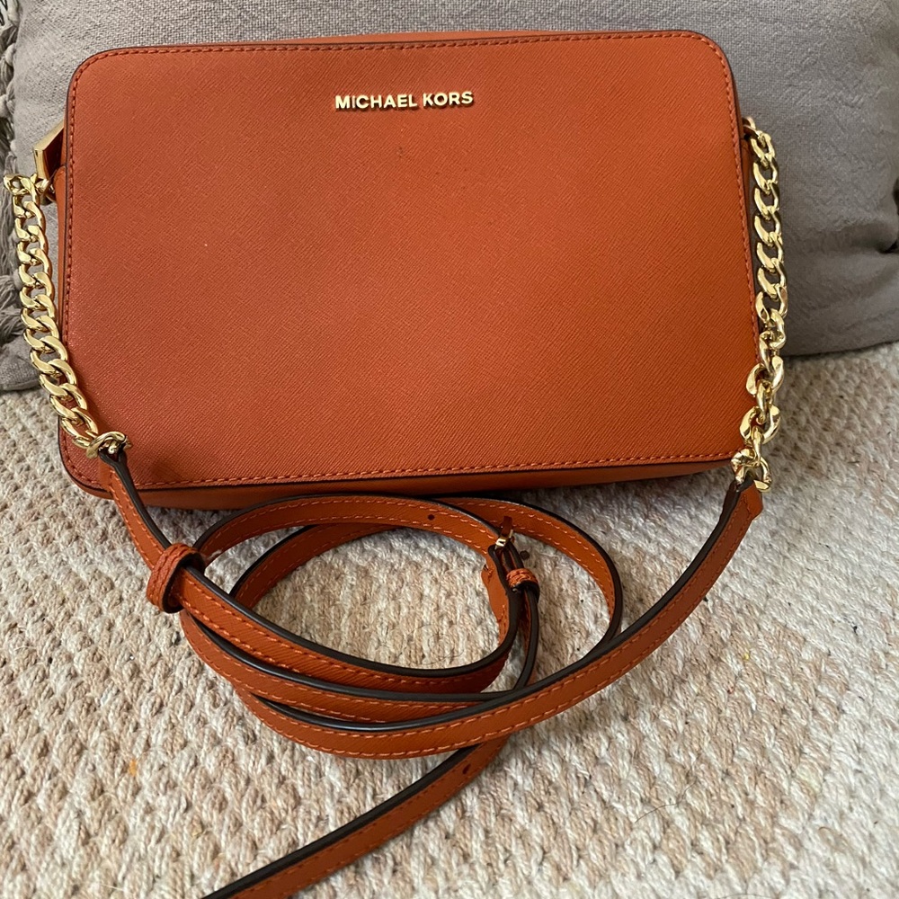 Michael Kors Orange Crossbody Purse